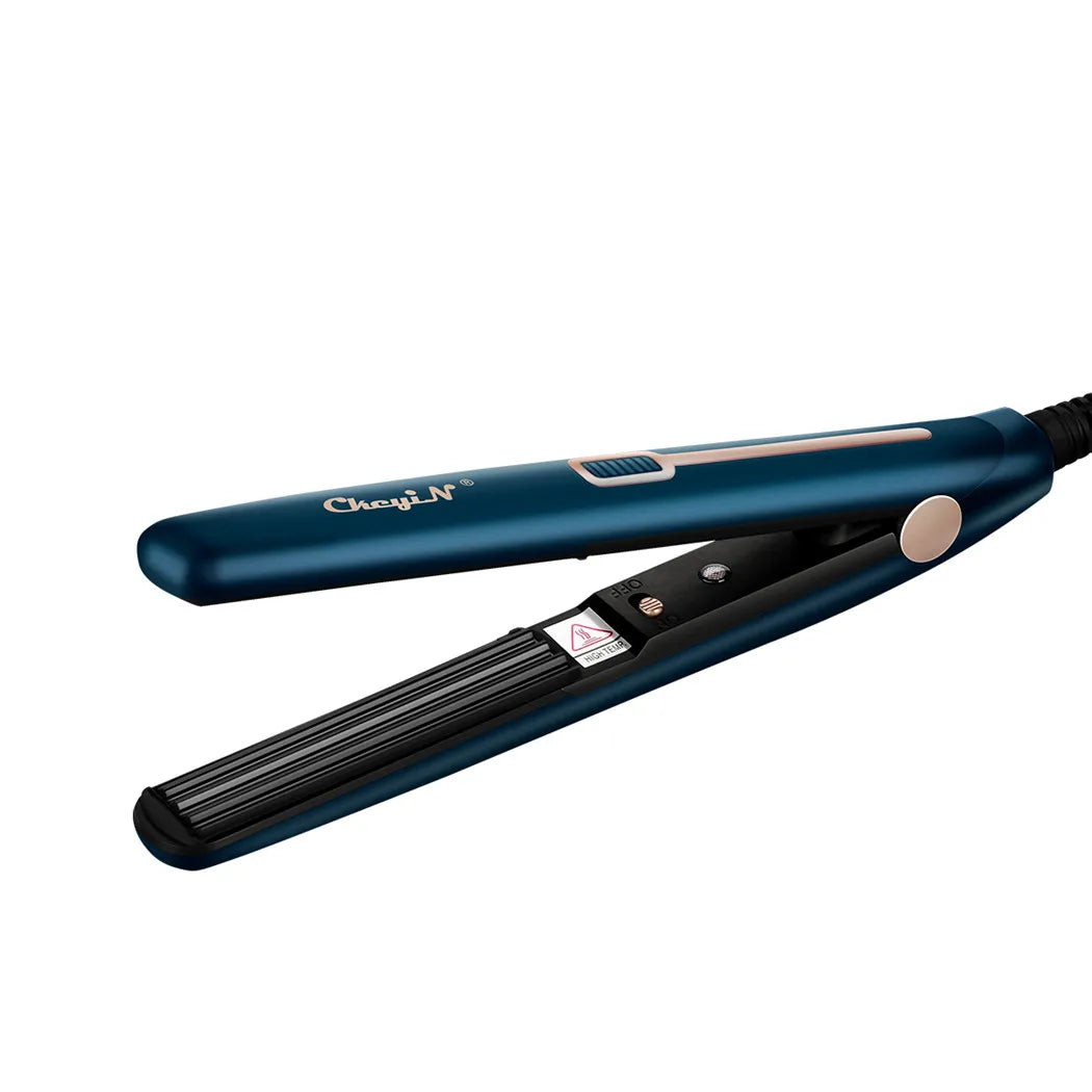 CkeyiN Mini Hair Flat Iron 2 in 1 Hair Straightener and Curler Portable Straightening Iron Constant Temperature