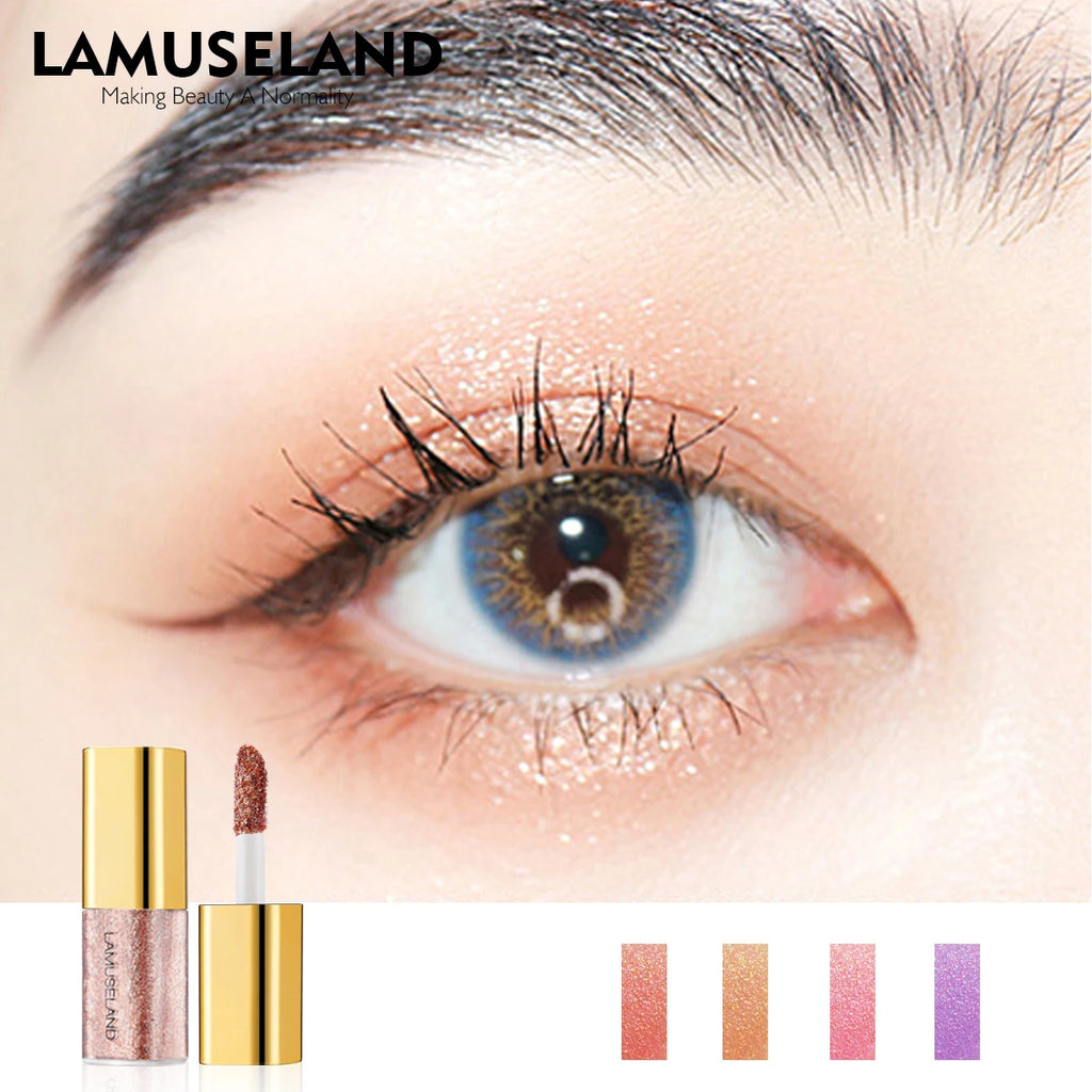 Pearly Liquid Eyeshadow Makeup Natural Smokey Silver Shimmer Glitter Diamond Shadows For Eyelids Waterproof Beauty Highlighter