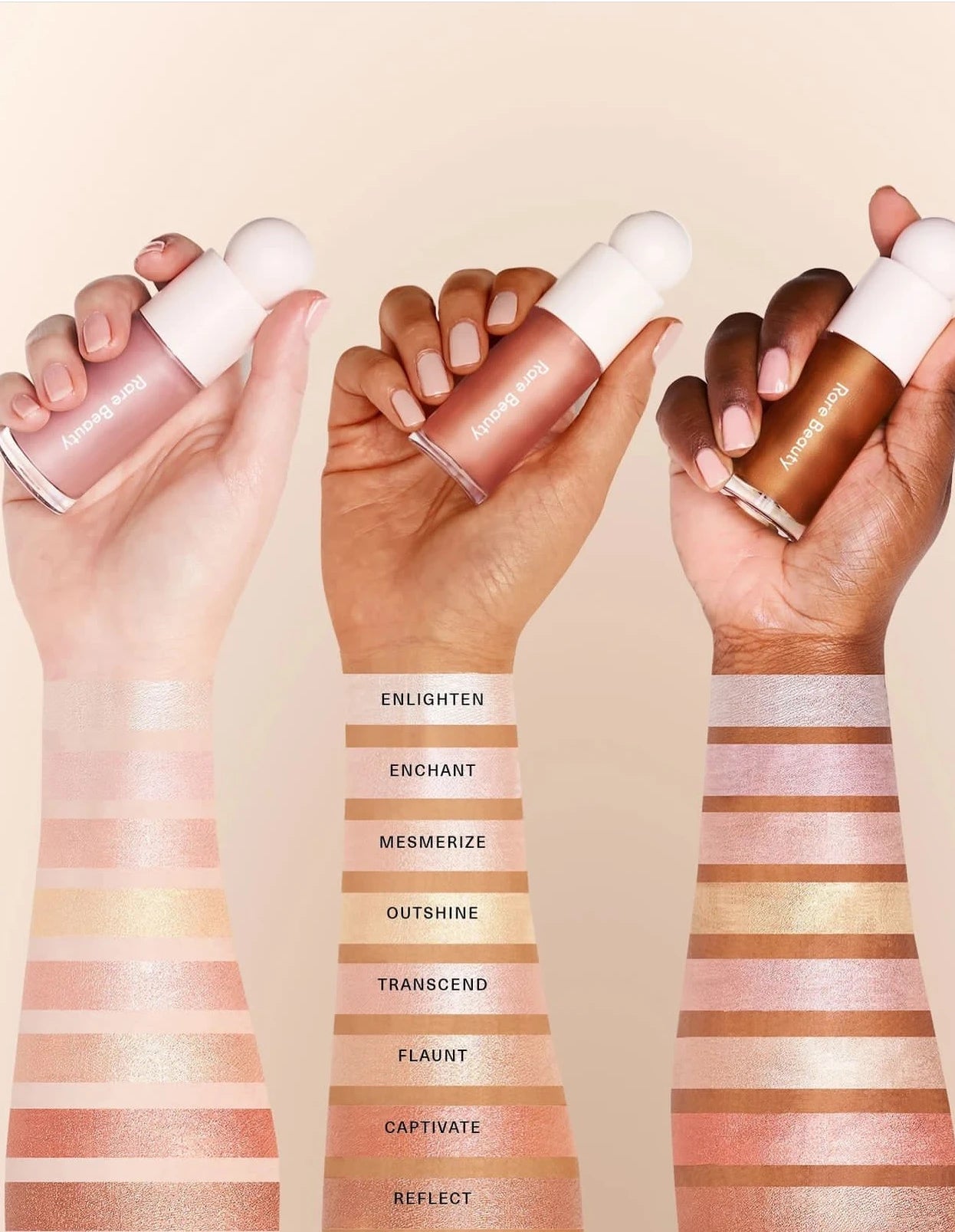 Rare Beauty Pearlescent Diamond Highlighting Liquid Intense Sparkle Body Shimmer Facial Contour Brightening Liquid Highlighter