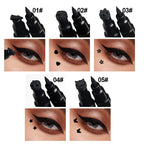Double-Ended Stamp Eyeliner Waterproof Non-Smudge Eyeliner Liquid Pen Quick-Drying Waterproof Sweat-Proof Not Easy to Smudge Eyeliner Stamp Eyeliner Liquid