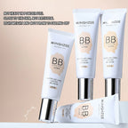 BB Cream, Isolation Cream, Foundation Liquid Long-lasting Ivory White Concealer Moisturizing Oil Control Base Makeup No Powder