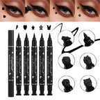 Double-Ended Stamp Eyeliner Waterproof Non-Smudge Eyeliner Liquid Pen Quick-Drying Waterproof Sweat-Proof Not Easy to Smudge Eyeliner Stamp Eyeliner Liquid