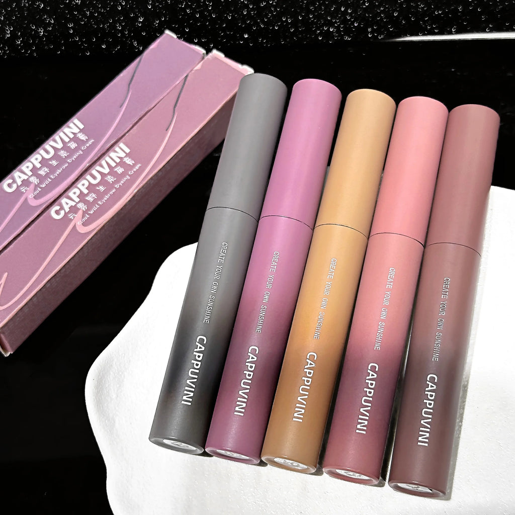 Cappuvini Cloud Mist Eyebrow Tint Non-Smudge Natural 3D Waterproof Quick-Drying Eyebrow Dyeing Cream Cosmetics