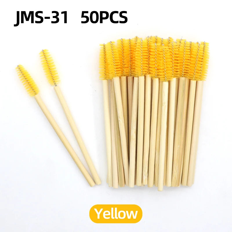 Wooden Makeup Mascara Brushes Wand Disposable Cosmetic Makeup Eyebrow brush Applicator Eyelash Extension Cosmetic Brushes Tools