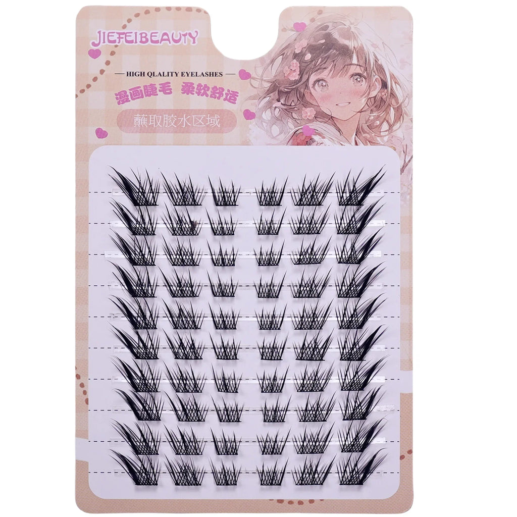 DIY False Eyelashes Clusters Extensions Individual Lashes Cluster Natural Thick Segmented Eyelashes Bundles