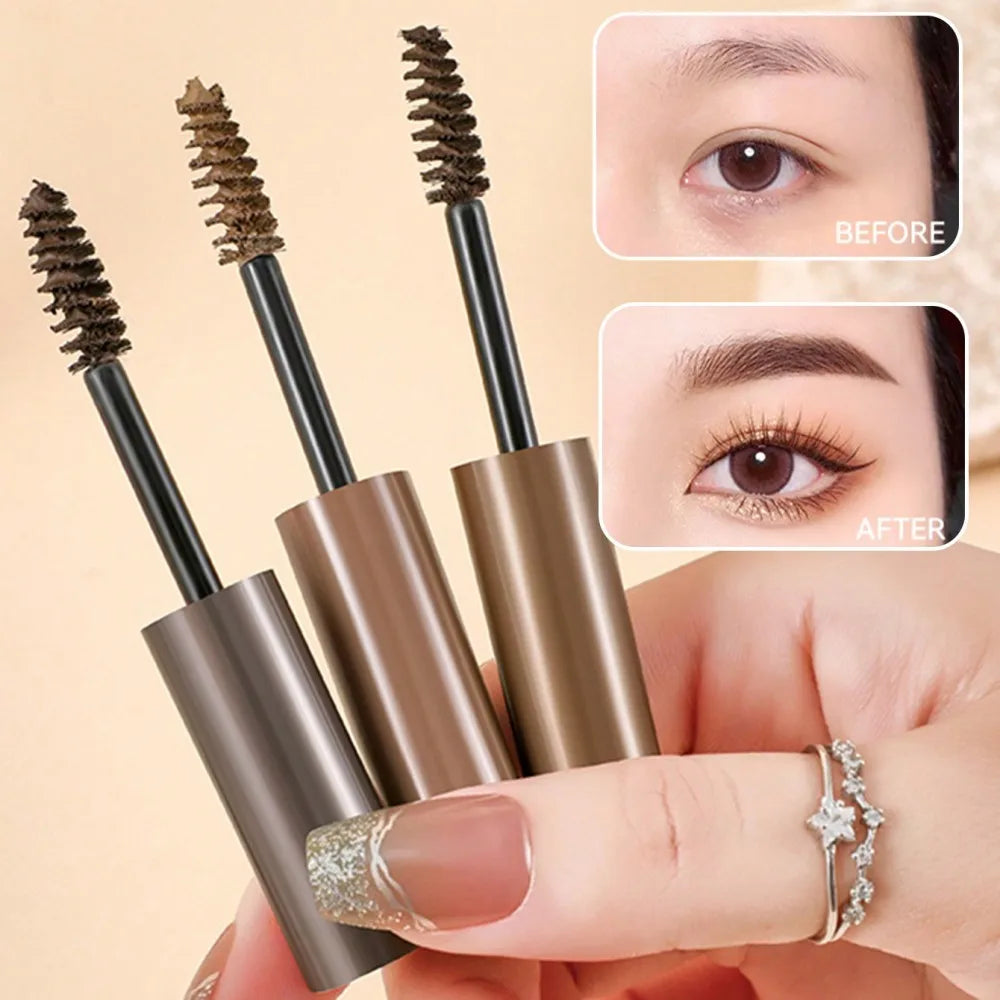 3 Colors Long Lasting Waterproof Eyebrow Mascara Cream Eye Brow Shadow Makeup Beauty Comstic Tools with Brush Dye Eyebrow Gel