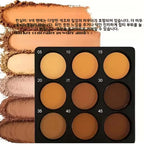 Waterproof Pressed Powder For Dark Skin Brighten Face Contouring Concealer Natural Matte Bronzer Cream Makeup Palette For Women