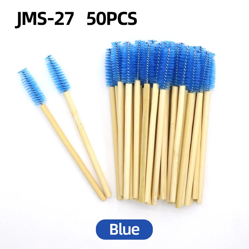 Wooden Makeup Mascara Brushes Wand Disposable Cosmetic Makeup Eyebrow brush Applicator Eyelash Extension Cosmetic Brushes Tools