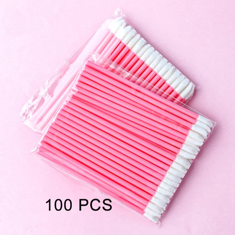 5/50/100 Pcs Lip Brushes Soft Cosmetic Lip Brush Lipstick Lip Glossy Wands Cleaner Applicator Eyeshadow Makeup Brush Tool