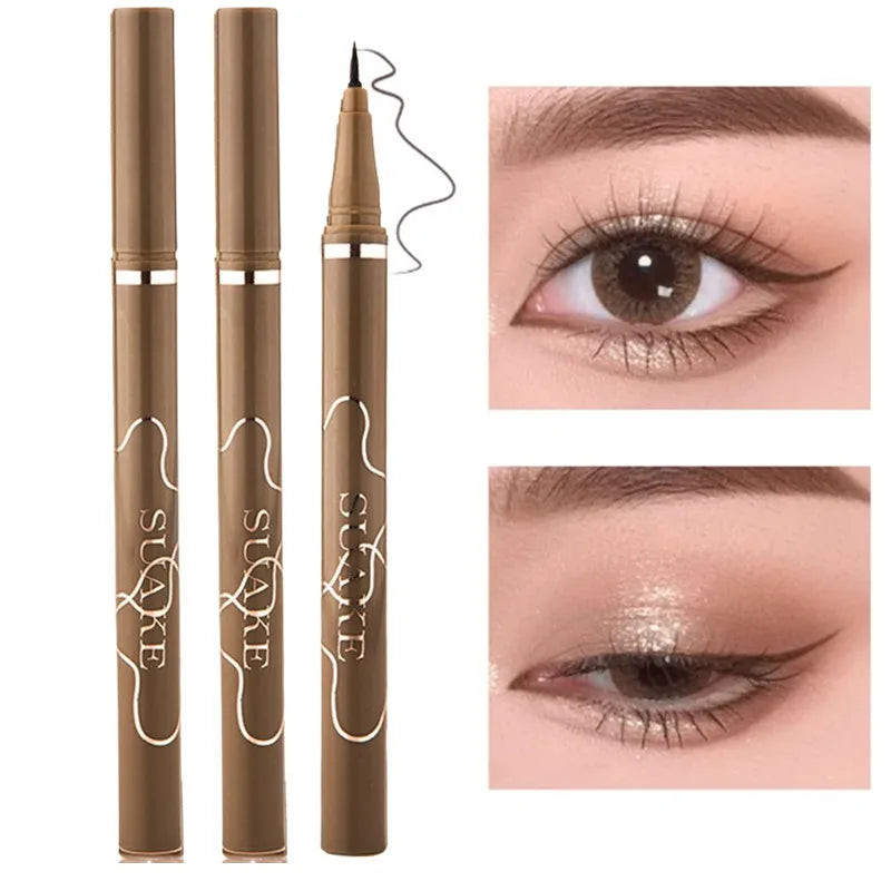 Ultra Thin Black Brown Lower Eyelash Eyeliner Pen Waterproof Lasting Smooth Lying Silkworm Eyes Liner Pencils Eye Makeup Tools
