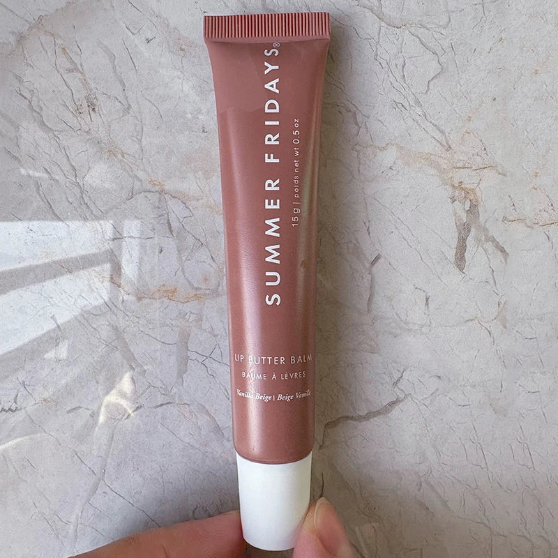 Summer Fridays Lip Balm Moisturizing Mirror Lip Gloss Lip Vanilla Pink Sugar Coffee Cake Smell Lipstick Transparent Oil Makeup