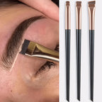 3pcs Makeup Brush Set,Blade eyeliner brush fine oblique head eyebrow brush outline eyeliner ultra-thin eye shadow brush makeup b
