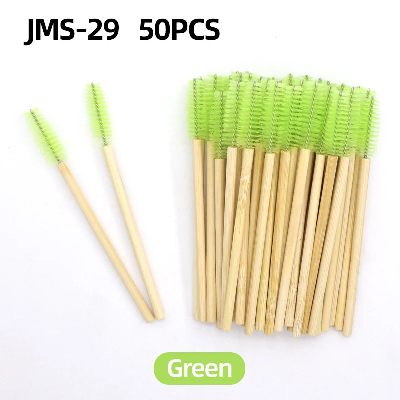 Wooden Makeup Mascara Brushes Wand Disposable Cosmetic Makeup Eyebrow brush Applicator Eyelash Extension Cosmetic Brushes Tools