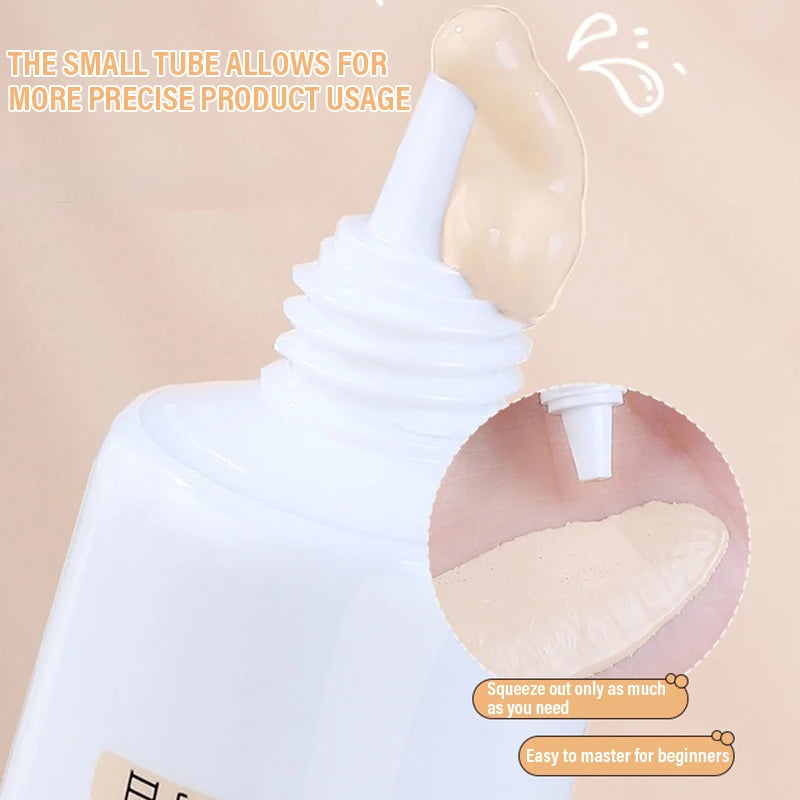 BB Cream, Isolation Cream, Foundation Liquid Long-lasting Ivory White Concealer Moisturizing Oil Control Base Makeup No Powder
