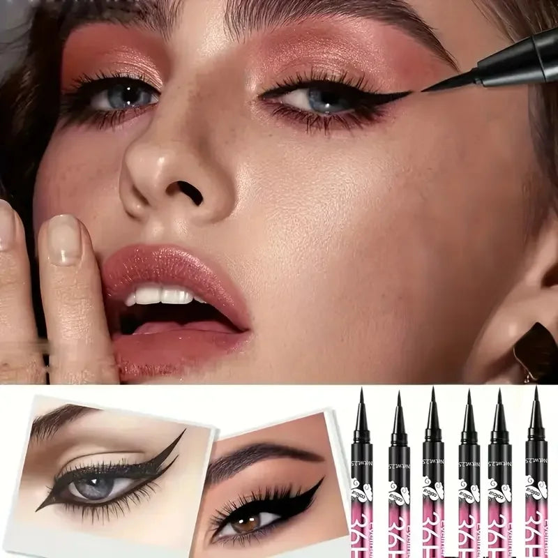 3pcs/5pcs Waterproof Black Eyeliner Pencils-Smudge-Proof, Long-Lasting &Beginner-Friendly Eye Makeup