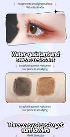 Long-lasting eyebrow pencil Waterproof and sweat-proof Separates each lash Thick and voluminous Steel tube eyebrow pencil