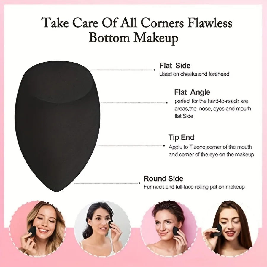 3PCS Makeup Eggs, Makeup Puffs Makeup Sponge Cushion Foundation Powder Sponge Beauty Tool Women Make Up Makeup Sponge Blender