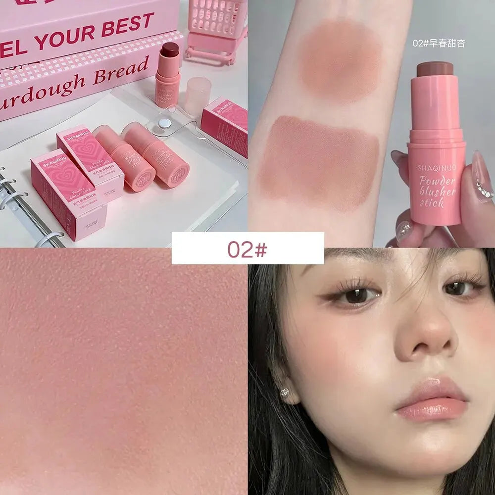 Velvet Matte Smooth Blush Stick Long-lasting And Low Saturation Natural Makeup Effect And Easy To Apply
