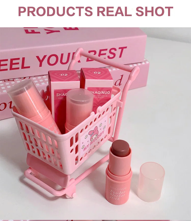 Velvet Matte Smooth Blush Stick Long-lasting And Low Saturation Natural Makeup Effect And Easy To Apply