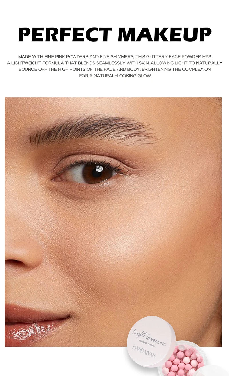 Oil Control Pressed Setting Loose Powder Balls Bronzer Natural Brighten Waterproof Nude Setting Translucent Powder Korean Makeup