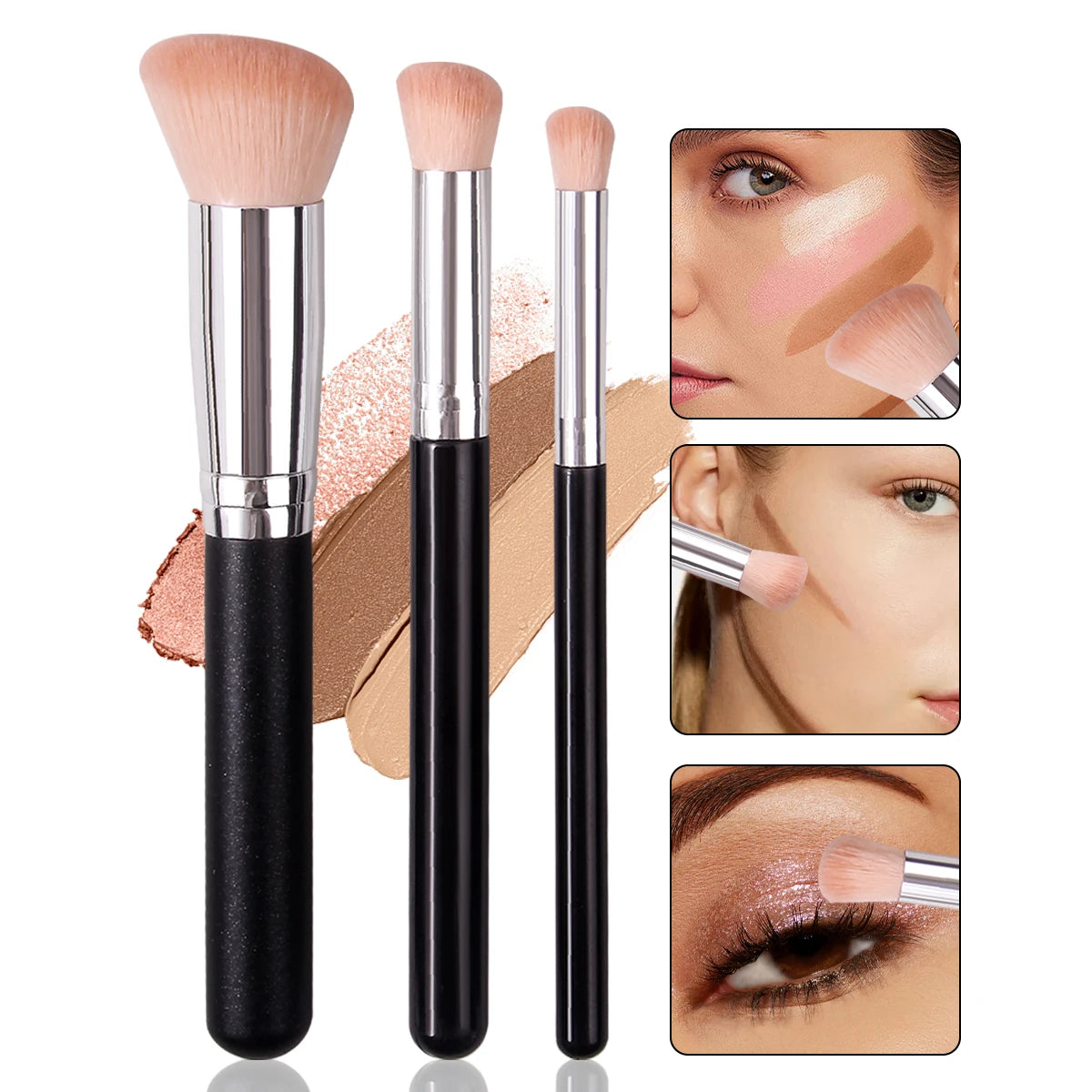 Foundation Concealer Brush, Premium Contour Blusher Brushes, Flawless Under Eye Dense Face Makeup Brush For Blending
