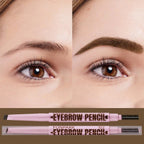 2 in1 Eyebrow pencil professional Cosmetics makeup for women 5 Colors Waterproof Eyebrow Tattoo brush Long Lasting eyebrow pen