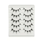 Anime-Inspired False Eyelashes, 5 Pairs Cartoon Eye Faux Lashes, Dramatic Look Demon Style, Volumizing & Lengthening