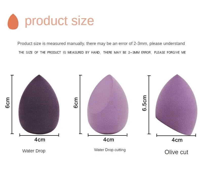 Makeup Blender Cosmetic Puff Makeup Sponge Cushion Foundation Powder Sponge Beauty Tool Women Make Up Accessories