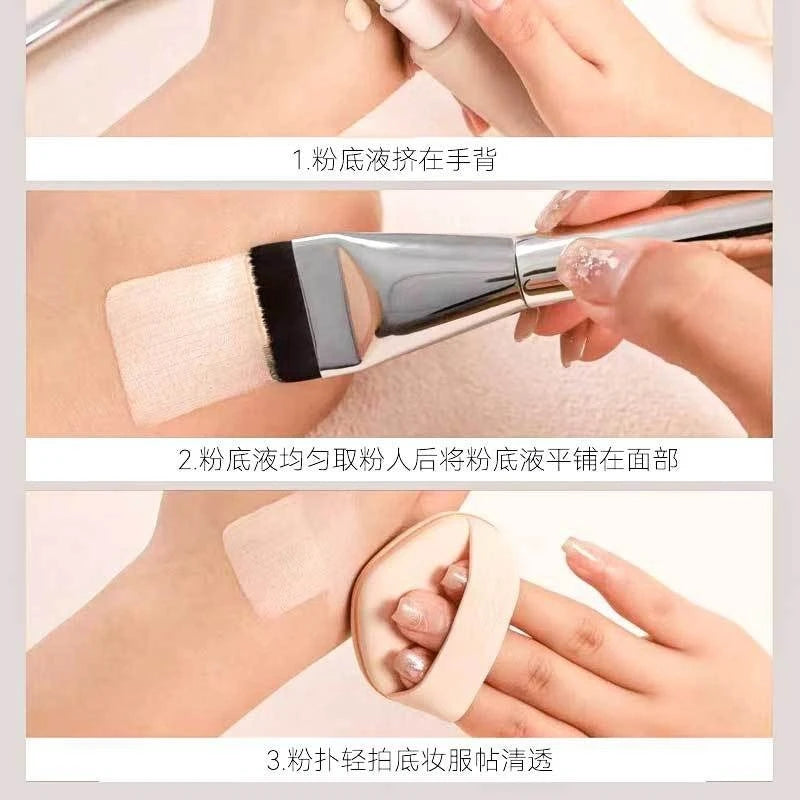 Ultra Thin Foundation Brush Lightweight and Thin Face Contour Brush Flat Contour Brush Blending Foundation Cream Makeup Brushes