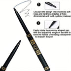 3PCS/9PCS Long-Lasting Waterproof Black Eyeliner Pencil -Smudge-Proof Sweat-Resistant for Bold Eye Makeup, ldeal Gift