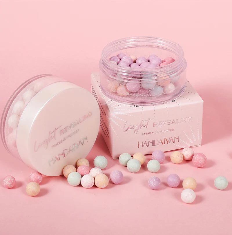 Oil Control Pressed Setting Loose Powder Balls Bronzer Natural Brighten Waterproof Nude Setting Translucent Powder Korean Makeup