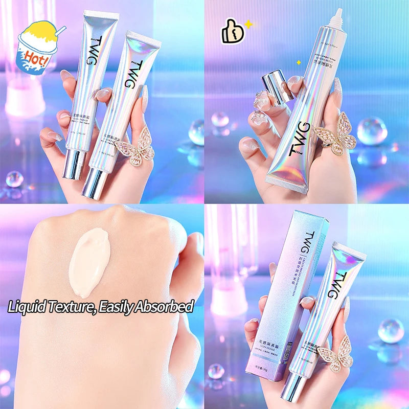 Makeup Primer Base,Moisturizing Isolation Concealer Foundation Invisible Pores Facial Base Brightens Skin Tone Makeup Cosmetics