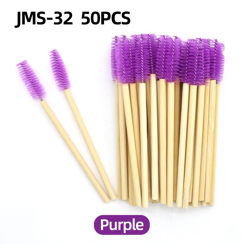 Wooden Makeup Mascara Brushes Wand Disposable Cosmetic Makeup Eyebrow brush Applicator Eyelash Extension Cosmetic Brushes Tools