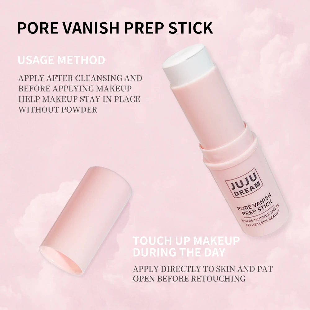 Pore Vanish Primer Stick - Pore Blurring, Portable Pre-Makeup Stick, Smooth Skin for Daily Makeup Face Primer Stick
