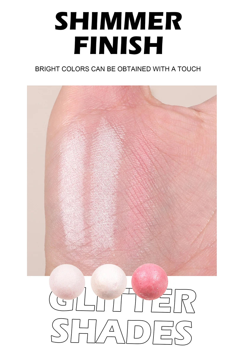 Oil Control Pressed Setting Loose Powder Balls Bronzer Natural Brighten Waterproof Nude Setting Translucent Powder Korean Makeup