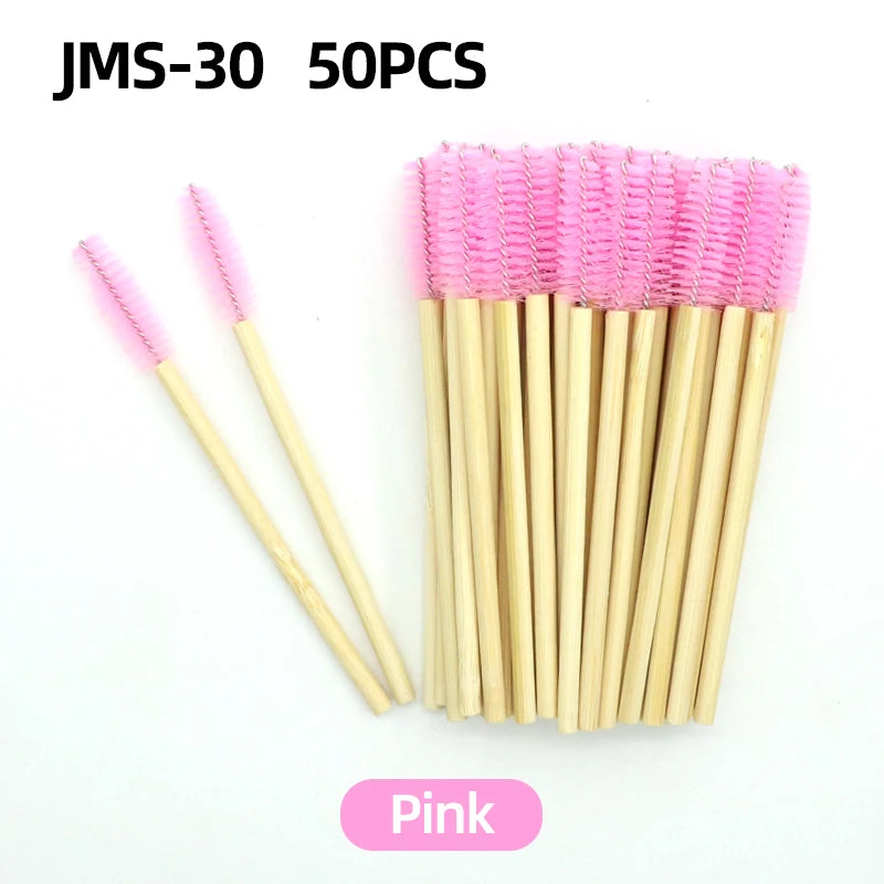 Wooden Makeup Mascara Brushes Wand Disposable Cosmetic Makeup Eyebrow brush Applicator Eyelash Extension Cosmetic Brushes Tools