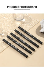 Double-Ended Stamp Eyeliner Waterproof Non-Smudge Eyeliner Liquid Pen Quick-Drying Waterproof Sweat-Proof Not Easy to Smudge Eyeliner Stamp Eyeliner Liquid