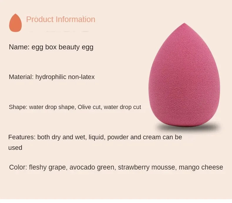 Makeup Blender Cosmetic Puff Makeup Sponge Cushion Foundation Powder Sponge Beauty Tool Women Make Up Accessories