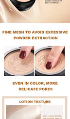 Ocheal BB Cream Air Cushion Compact Make Up Foundation Concealer Cream for Face Cosmetics Makeup Mushroom Head Puff