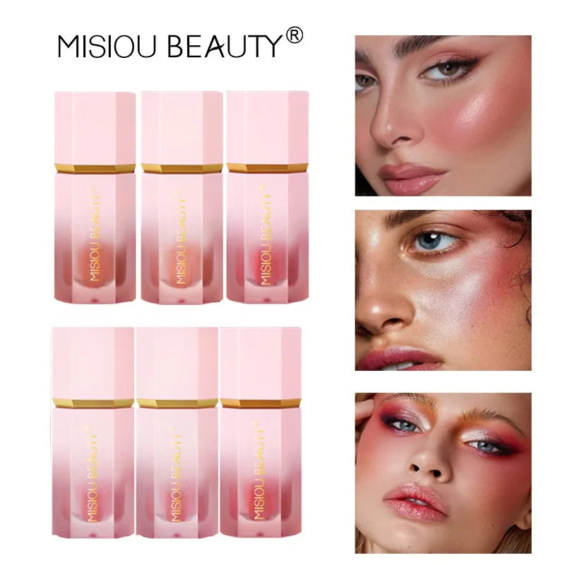 Liquid Versatile Blush Face Brighten Long-lasting Natural Moisturizer Cheek Tint Makeup Stick Lip Cheek Eye Kawaii Makeup