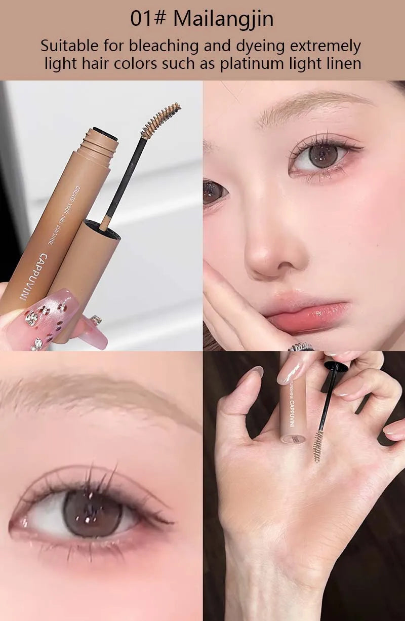 Cappuvini Cloud Mist Eyebrow Tint Non-Smudge Natural 3D Waterproof Quick-Drying Eyebrow Dyeing Cream Cosmetics