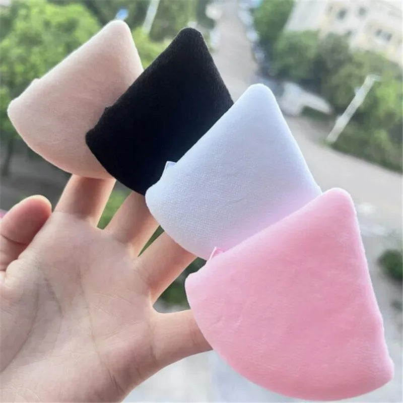 2Pcs Triangle Powder Puff Face Makeup Sponge Soft Velvet Cosmetic Puff Blender Beauty Foundation Sponge Make Up Accessories