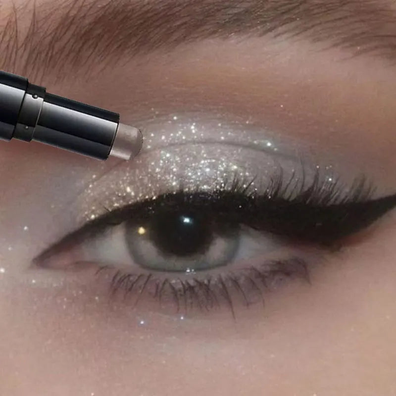 Double Head Eyeshadow Stick Colorful Shimmer Brown High Waterproof Cream Eyes Shadow Pencil Long Lasting Makeup Cosmetic