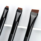 3-Piece Makeup Brush Set: Sickle-Shaped Eyeliner Brush, Fine Angled Eyebrow Brush, Eyeliner Brush, Ultra-Fine Eyeshadow Brush