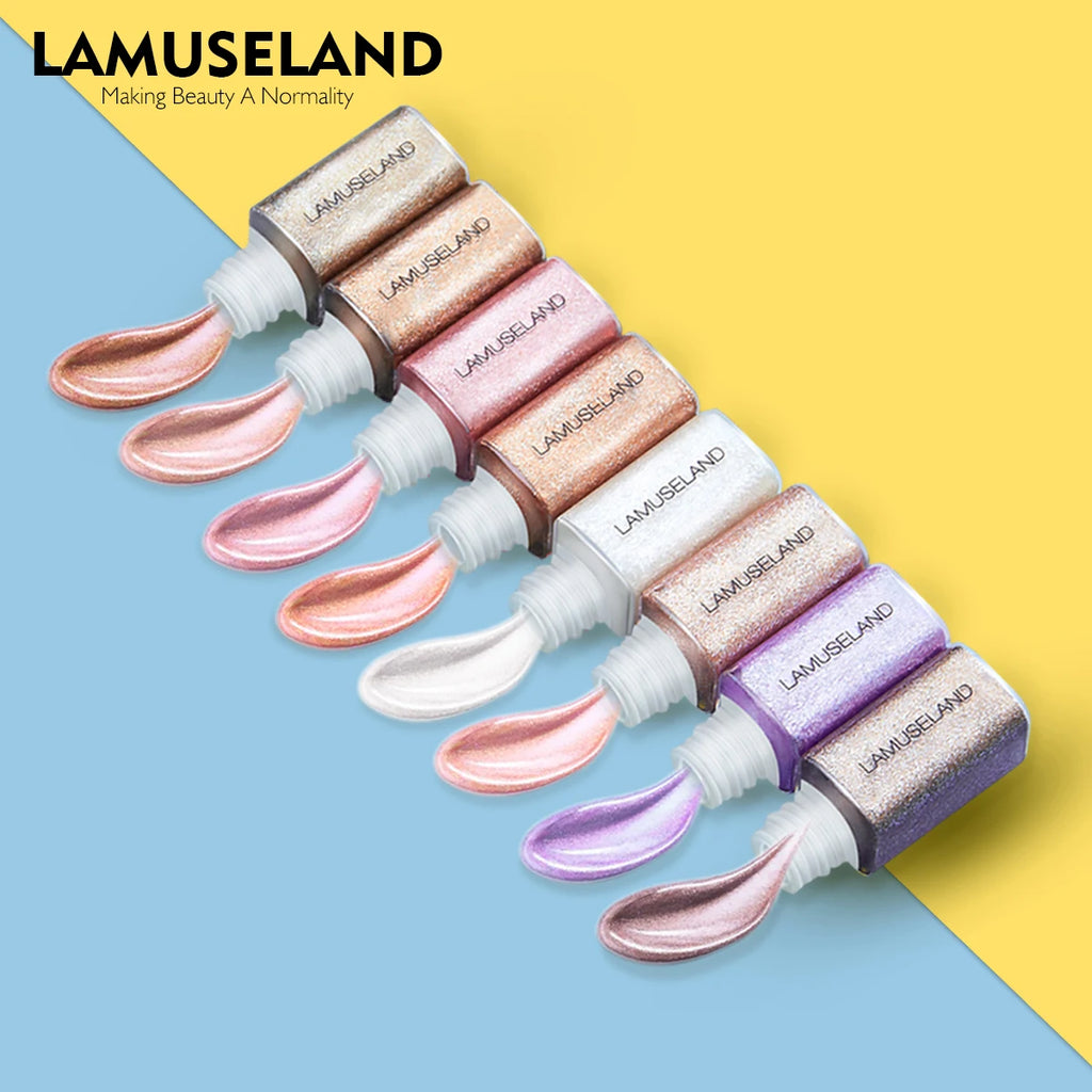 Pearly Liquid Eyeshadow Makeup Natural Smokey Silver Shimmer Glitter Diamond Shadows For Eyelids Waterproof Beauty Highlighter