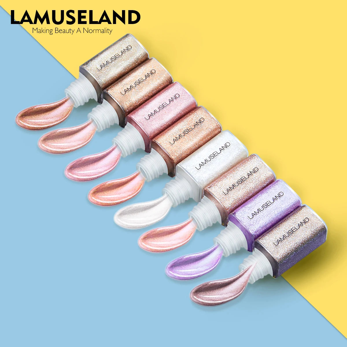 Pearly Liquid Eyeshadow Makeup Natural Smokey Silver Shimmer Glitter Diamond Shadows For Eyelids Waterproof Beauty Highlighter