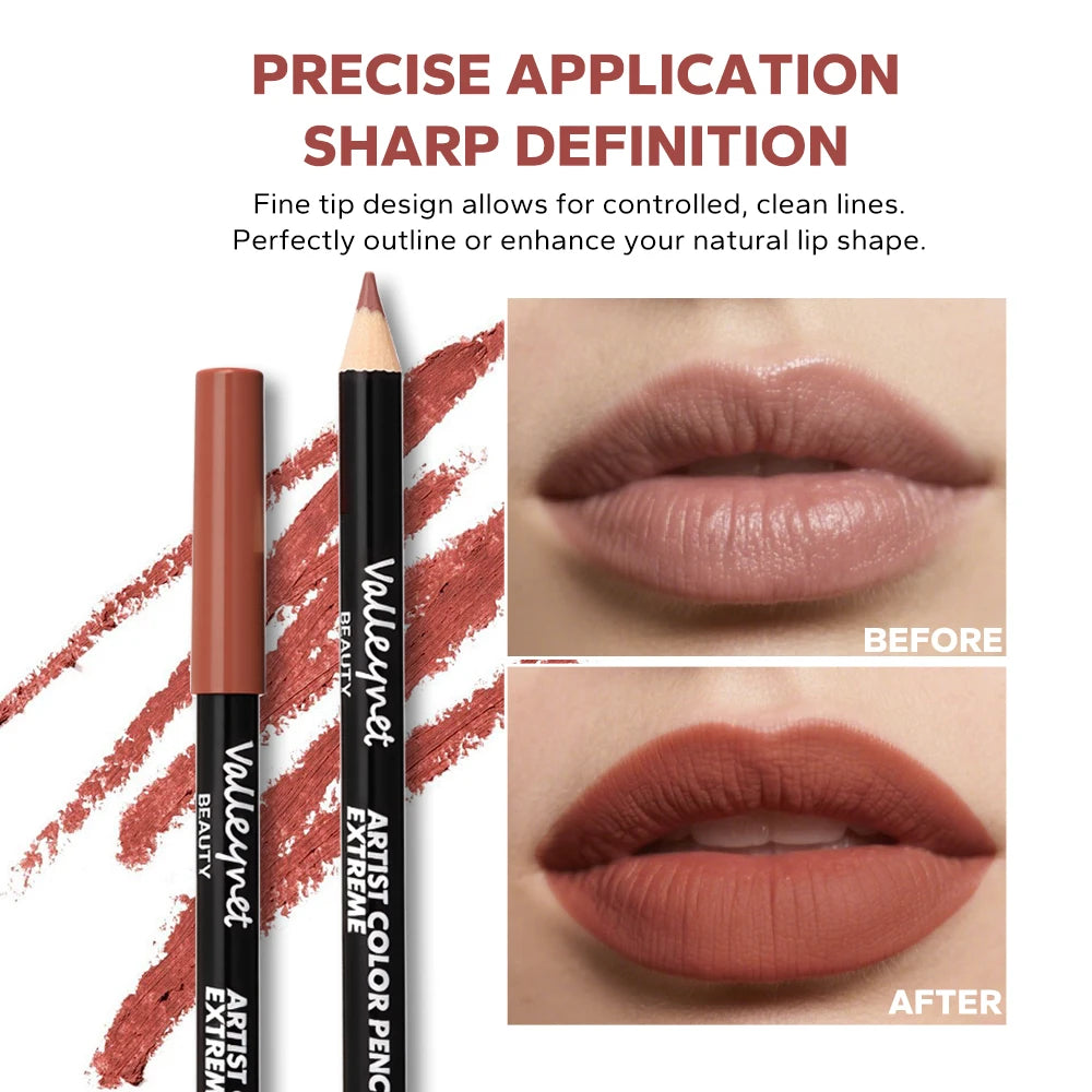 4 PCS/SET Lip Gloss Lip Oil Lip Liner Lip Combo Set  Long Lasting Waterproof Lip Liner 3D Lip Makeup Every Makeup Style