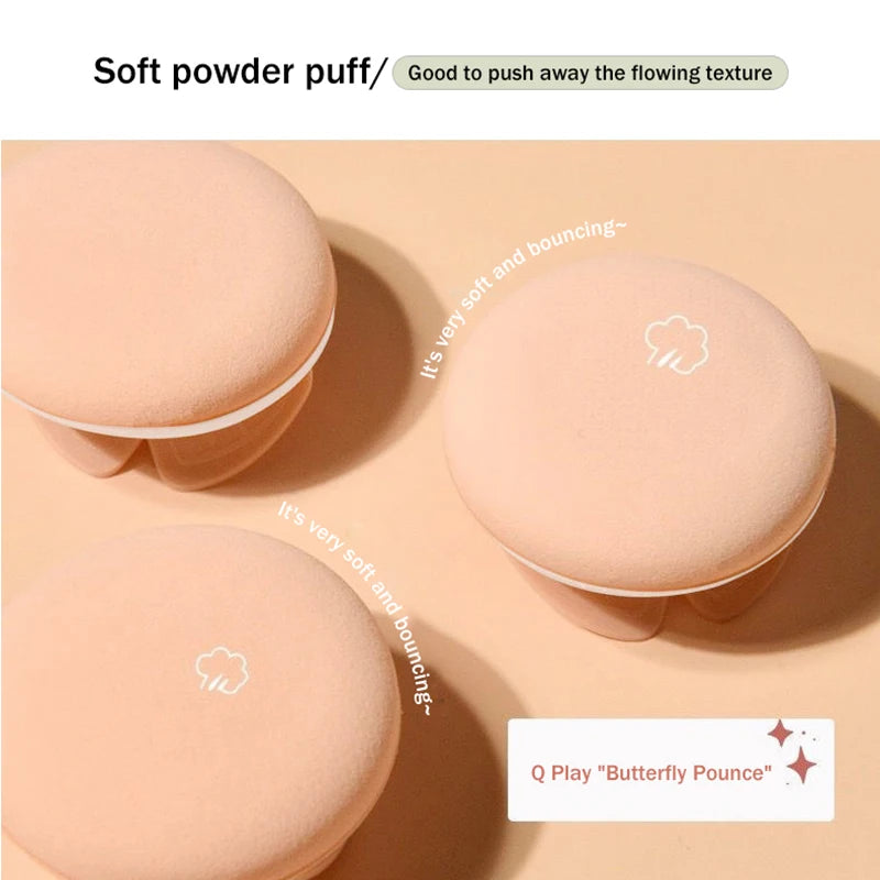 Air Cushion BB Cream Moisturizing Foundation Concealer Whitening Oil-control Waterproof Butterfly Powder Puff  Makeup Cosmetics