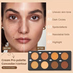 Waterproof Pressed Powder For Dark Skin Brighten Face Contouring Concealer Natural Matte Bronzer Cream Makeup Palette For Women
