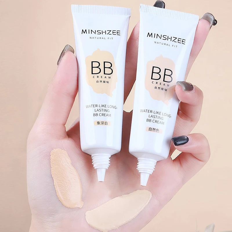 BB Cream, Isolation Cream, Foundation Liquid Long-lasting Ivory White Concealer Moisturizing Oil Control Base Makeup No Powder